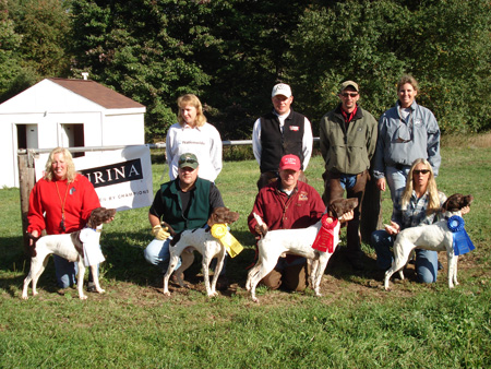 GSP of Ohio Fall 2007 Trial PA, Brittany grounds