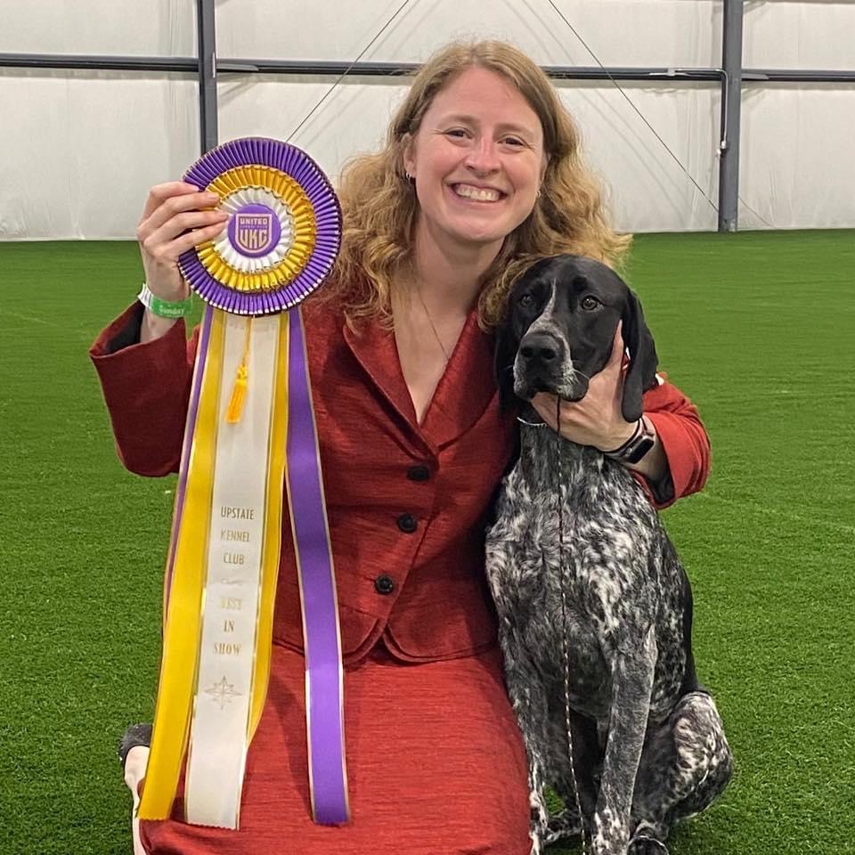 GSPCO Member Tiffany Card with Samson BEST IN SHOW